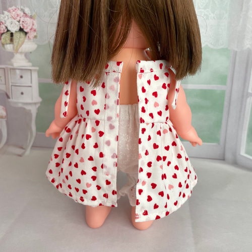 メルちゃん 着せかえ ワンピース ハート柄 リボン付き おもちゃ・人形