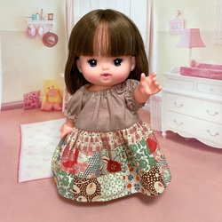 メルちゃん 着せかえ ワンピース ハート柄 リボン付き おもちゃ・人形