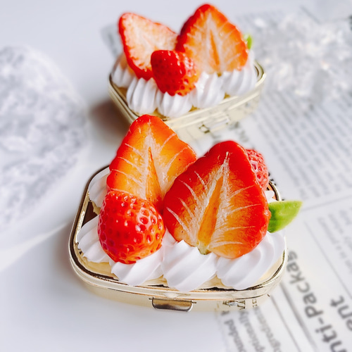 春苺のチョコホイップボールペン フェイクスイーツ スイーツデコ ペン