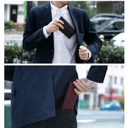 男士超薄大容量真皮皮夾，HAW025 第4張的照片