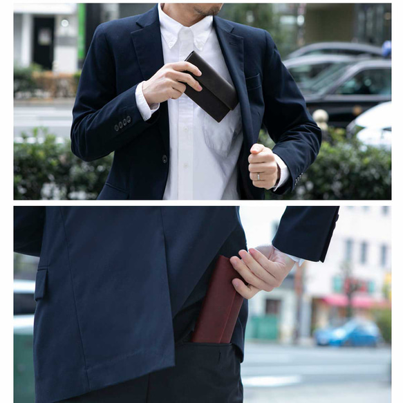 男士超薄大容量真皮皮夾，HAW025 第4張的照片