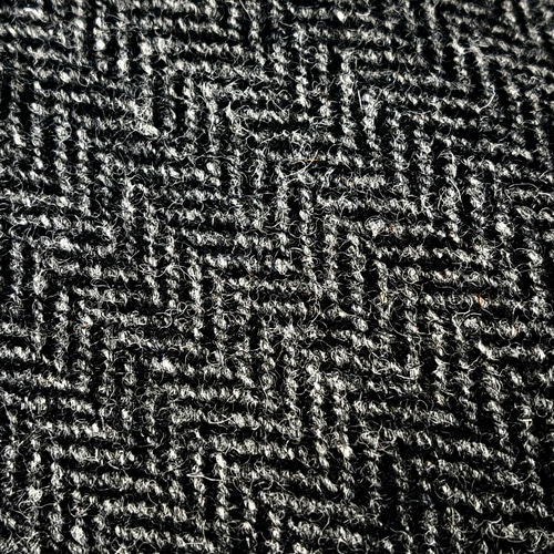 BLACK FRIDAY 20%OFF ハリスツイード ヘリンボーン柄 ラウンドカラー