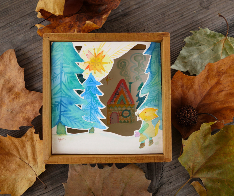 【小さな原画フレーム】冬のはじまりの物語