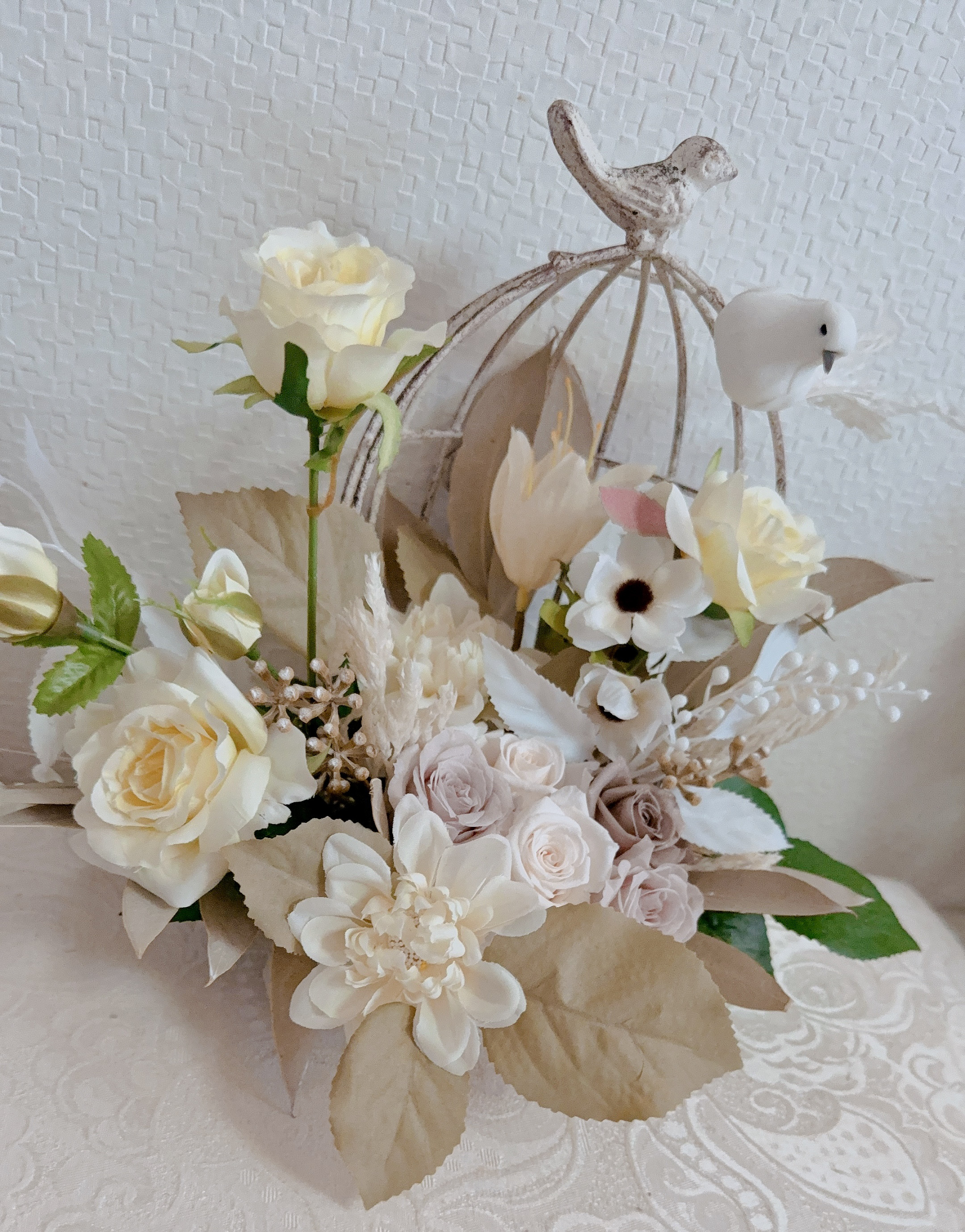 ❤️SALE❤️White bird️鳥籠アレンジ