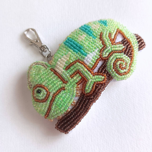 カメレオン チャーム・キーホルダー・バッグチャーム 金具をご選択