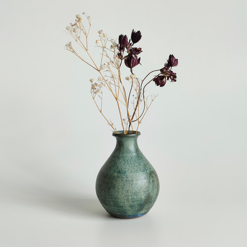 緑碧ミスト 一輪挿し フラワーベース 花器 花瓶 FBR-0102