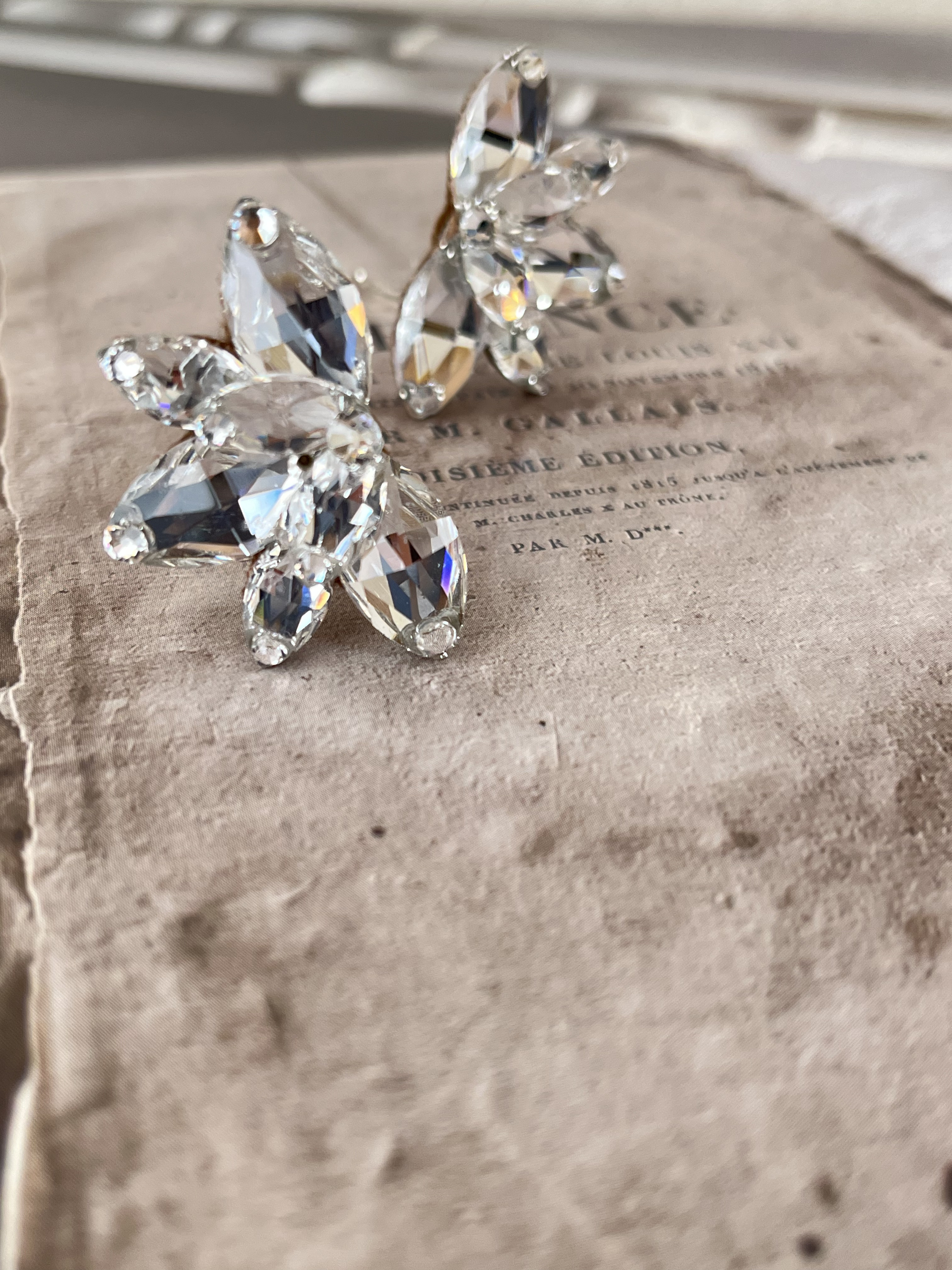 社交ダンス♡ウェディング　クリスタルイヤリング