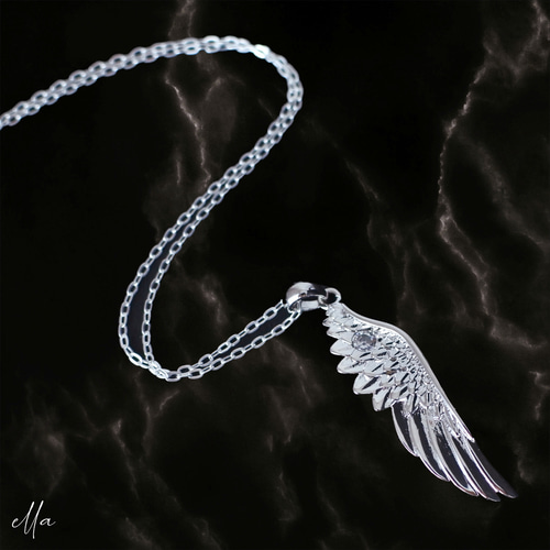 羽根 翼 ユニセックス ネックレス シルバー925 silver925 純銀 羽根 翼 ユニセックス ネックレス シルバー925 silver925 純銀