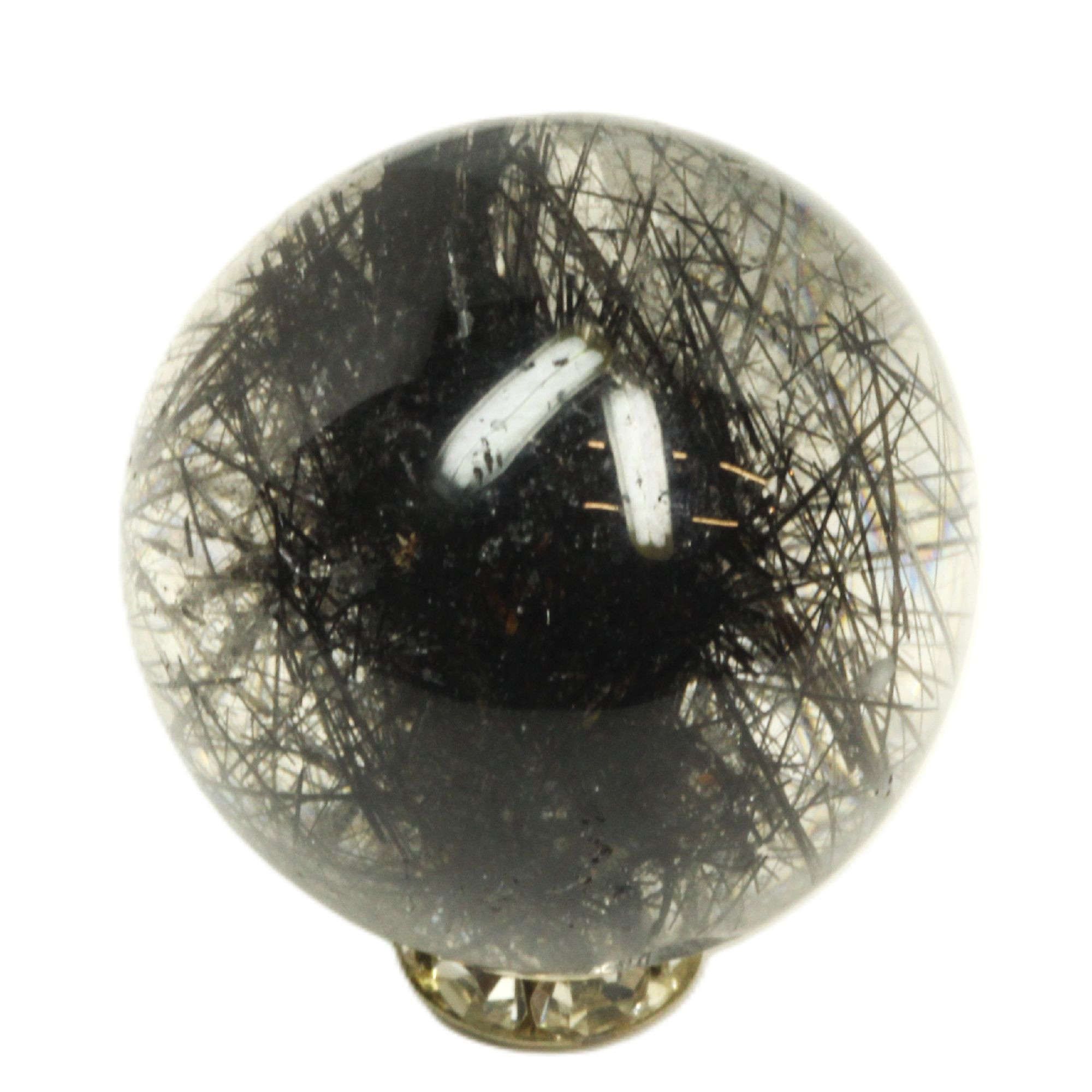 【幻想の空間】２０ミリ 一点物 1粒売り 天然トルマリンインクォーツ Ｂｔ２ お守り効果 ご褒美 成人祝い プレゼント