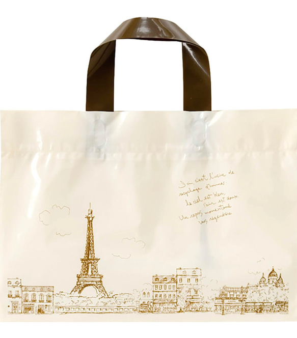送料無料　エッフェル塔デザインのショッピングバッグ　お試し　1枚　ポイント消費に 4枚目の画像