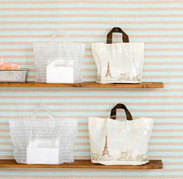 送料無料　エッフェル塔デザインのショッピングバッグ　お試し　1枚　ポイント消費に 3枚目の画像