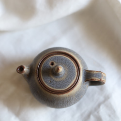 鉄粉のある　急須　アンティークグリーンブルーグレー　陶器 3枚目の画像