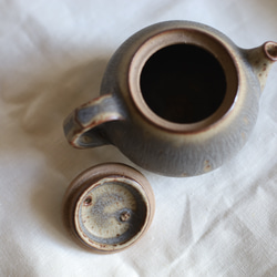 鉄粉のある　急須　アンティークグリーンブルーグレー　陶器 6枚目の画像