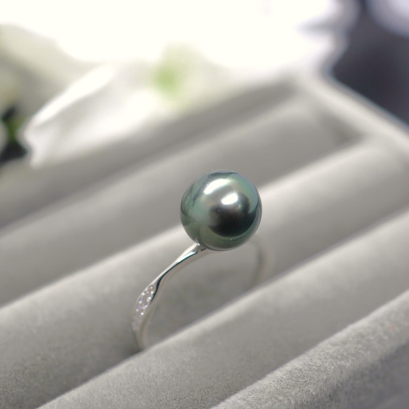 黒真珠　リング atelier-ubazakura_15331sv