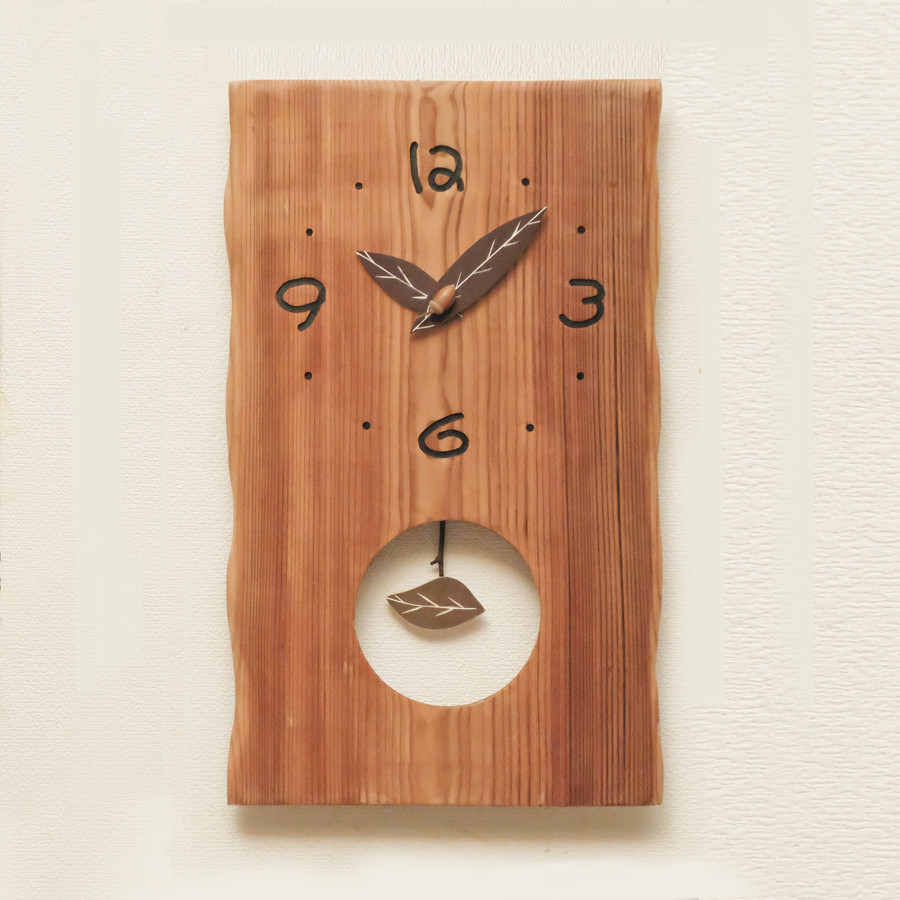 大きな木の振り子掛け時計「特々大」