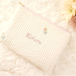 リバティ 名入れ 名前入れ ハンドメイド ポーチ 母子手帳ケース 出産