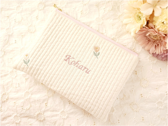 リバティ 名入れ 名前入れ ハンドメイド ポーチ 母子手帳ケース 出産