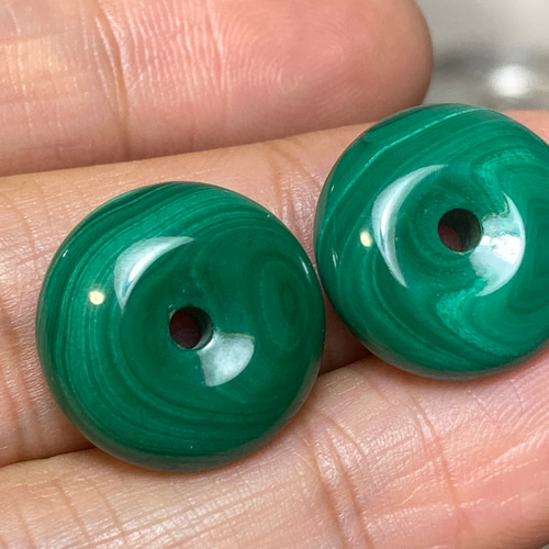 孔雀石と玉製品セット