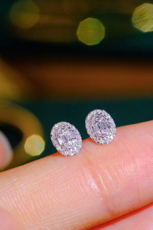 天然ダイアモンド　ピアス 天然ダイヤモンドピアス0.22ct k18 ピアス（スタッド・一粒） パール