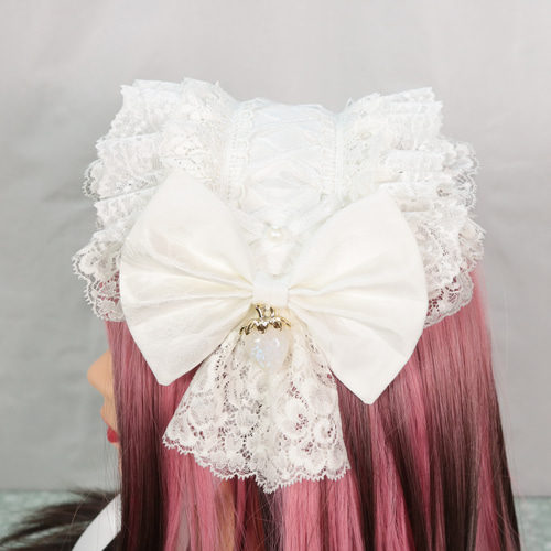 白織×いちご ヘッドドレス ロリータ 甘ロリ ヘッドドレス