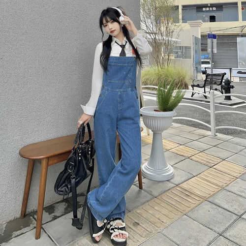 大きいサイズ レディース オーバーオール サロペット デニム 新品 