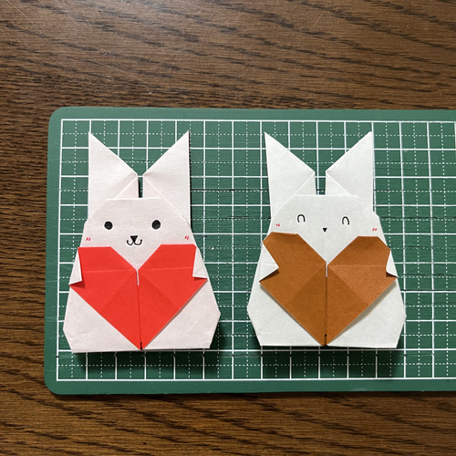 折り紙で作るかわいいバレンタインうさぎ | TikTok