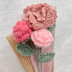 Poppy ポピー 枯れない花 毛糸 クロシェ クロシェフラワー 一輪 花束