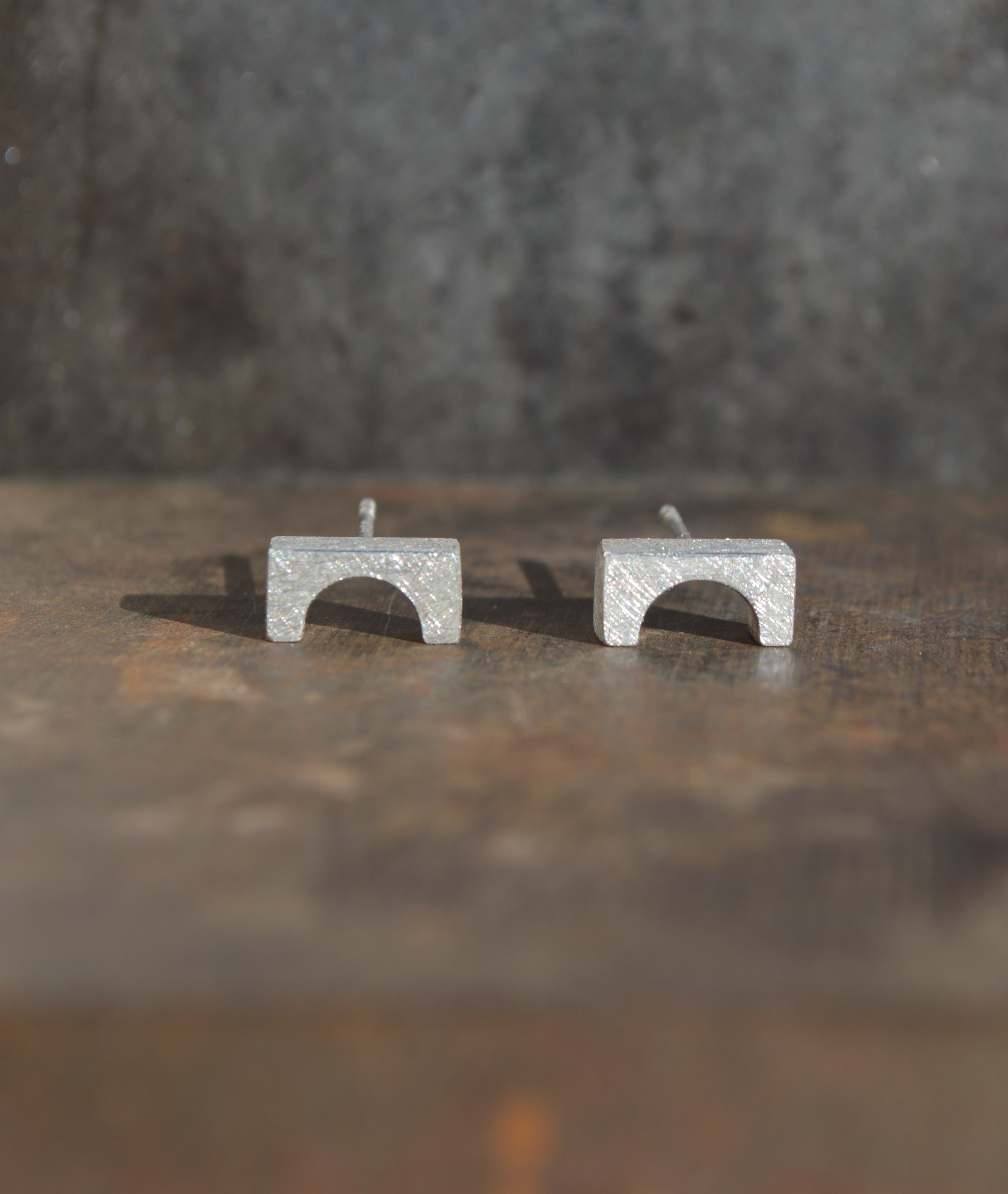 P40. Puente 1 はし１　ピアス　シルバー925