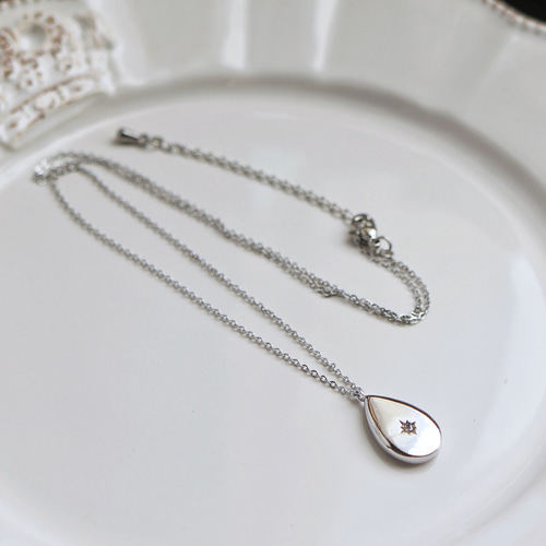 2点セット・2wayピアス＋ネックレス(シルバー) ネックレス