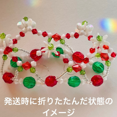 世界に一つ＊ミニミニビーズティアラ＊雪のプリンセス⭐︎雪の