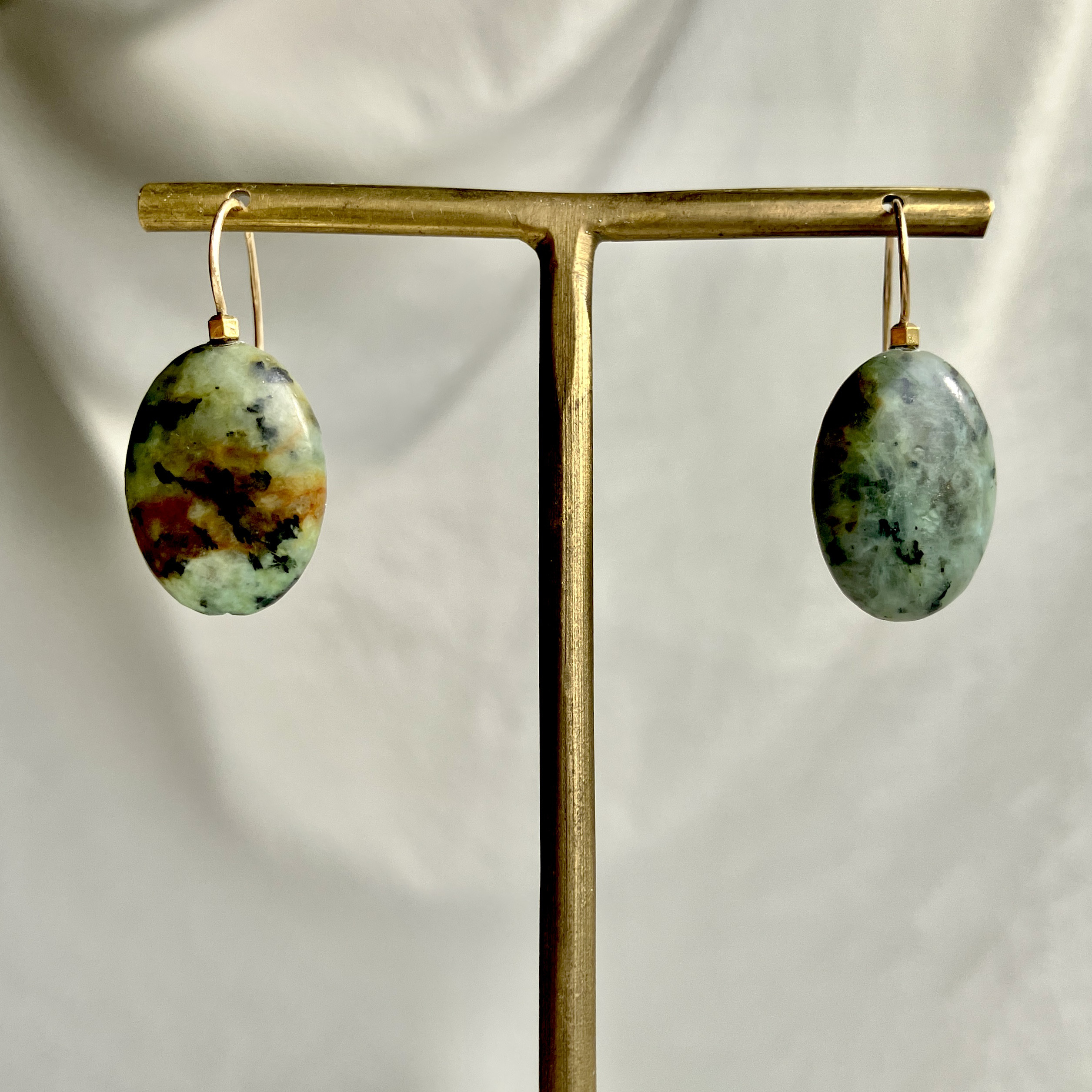 Dinosaur eggs　恐竜の卵　K１４gfキドニーフックピアス