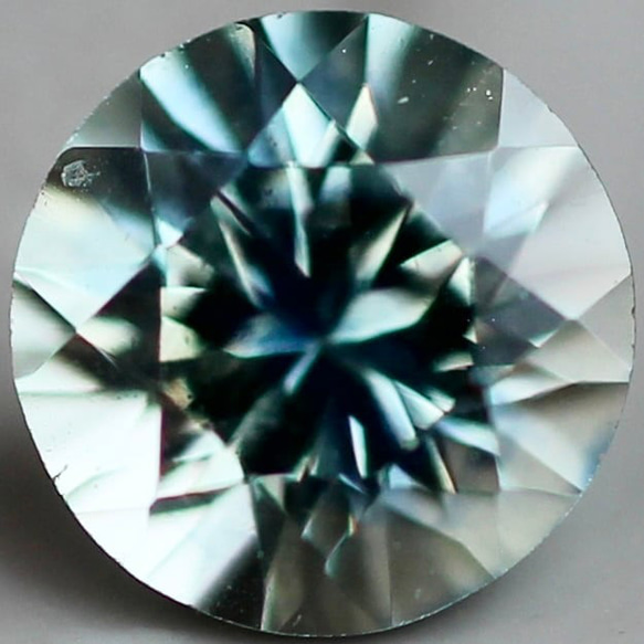 モンタナサファイア 0.25ct 3.7mm アメリカ・モンタナ州産  朝顔【MJ2426】 2枚目の画像