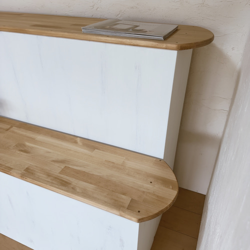 na297. 2点セット レジカウンター 受付 背面収納付き 多用途