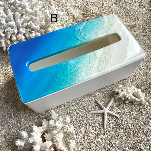 レジン海アート・ティッシュケース ソフトパックティッシュ専用 その他