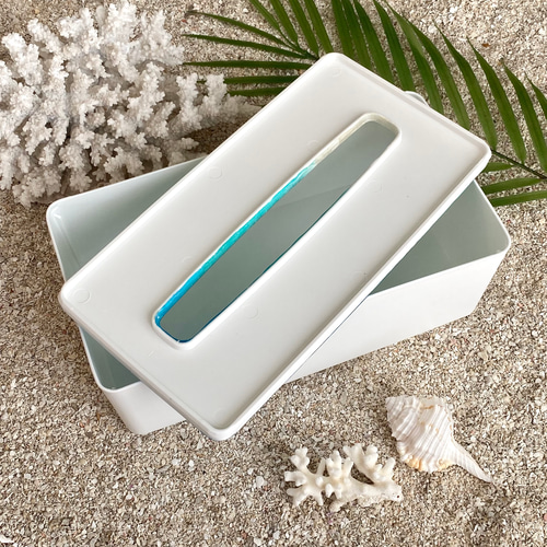レジン海アート・ティッシュケース ソフトパックティッシュ専用
