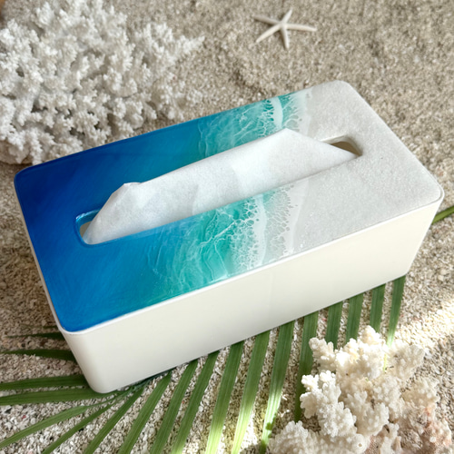 レジン海アート・ティッシュケース ソフトパックティッシュ専用 その他
