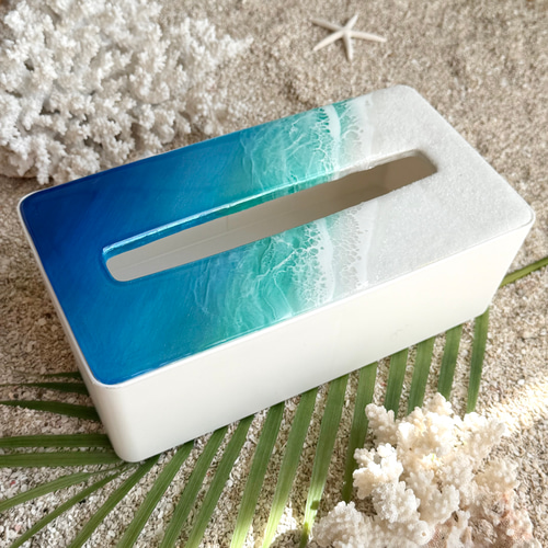 レジン海アート・ティッシュケース ソフトパックティッシュ専用 その他