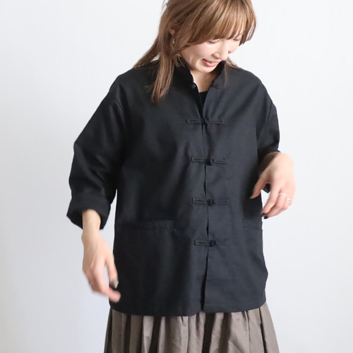 夏ＳＡＬＥ　ギマ擬麻コットン　大人甘めの小花フリルシャツ　ジャケット　前開き　羽織　ゆったり　ブラウス　ブラウン　U59 夏SALE ギマ擬麻コットン 小花 フリル シャツ ブラウス 羽織