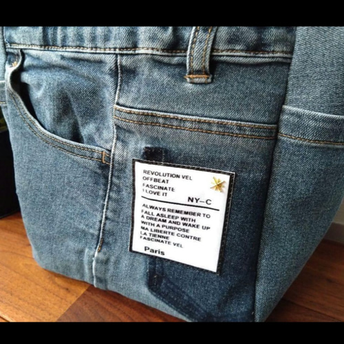 No.646【DENIM✖️SIDE pocket ToteBag】カートバッグデニム