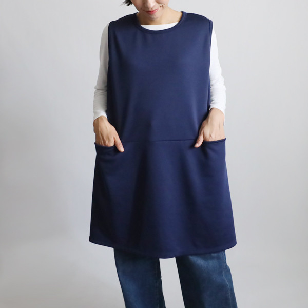 【代引き不可】 未使用に近い☆bluegreedのネイビーチュニックワンピース☆カーディガンにも トップス