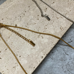 ーsnake chain chokerー　サージカルステンレス　チェーンチョーカー　チェーンネックレス　ネックレス 16枚目の画像