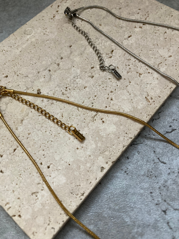 ーsnake chain chokerー　サージカルステンレス　チェーンチョーカー　チェーンネックレス　ネックレス 16枚目の画像