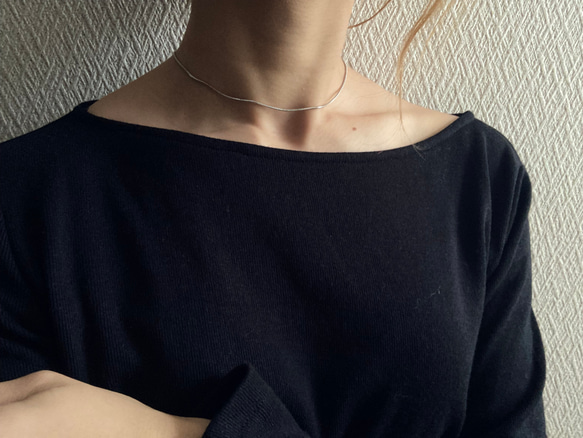 ーsnake chain chokerー　サージカルステンレス　チェーンチョーカー　チェーンネックレス　ネックレス 9枚目の画像