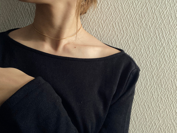 ーsnake chain chokerー　サージカルステンレス　チェーンチョーカー　チェーンネックレス　ネックレス 5枚目の画像