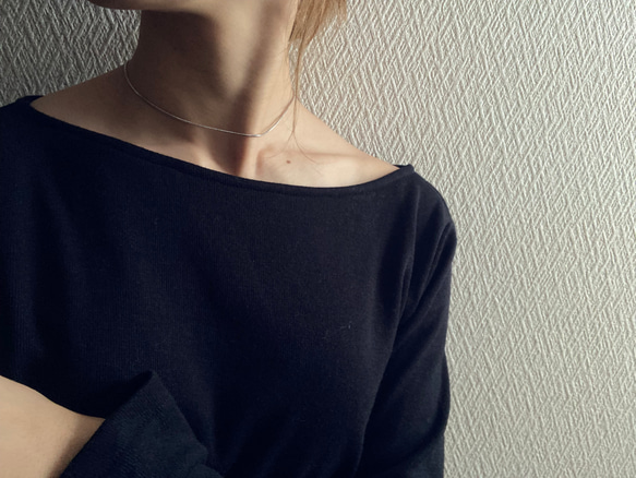 ーsnake chain chokerー　サージカルステンレス　チェーンチョーカー　チェーンネックレス　ネックレス 7枚目の画像