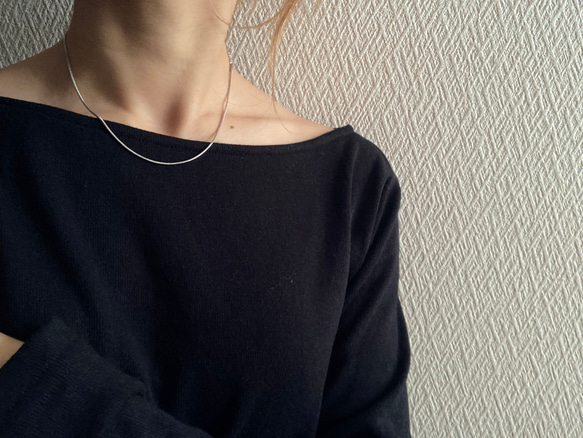 ーsnake chain chokerー　サージカルステンレス　チェーンチョーカー　チェーンネックレス　ネックレス 8枚目の画像