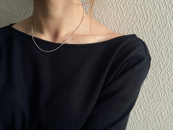 ーsnake chain chokerー　サージカルステンレス　チェーンチョーカー　チェーンネックレス　ネックレス 11枚目の画像