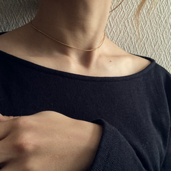 ーsnake chain chokerー　サージカルステンレス　チェーンチョーカー　チェーンネックレス　ネックレス 6枚目の画像