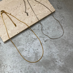 ーsnake chain chokerー　サージカルステンレス　チェーンチョーカー　チェーンネックレス　ネックレス 15枚目の画像