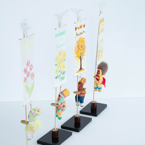民芸品  延岡工芸謹製 受注制作 『のぼりざる 春夏秋冬』 宮崎県延岡市 伝統工芸 コラボ